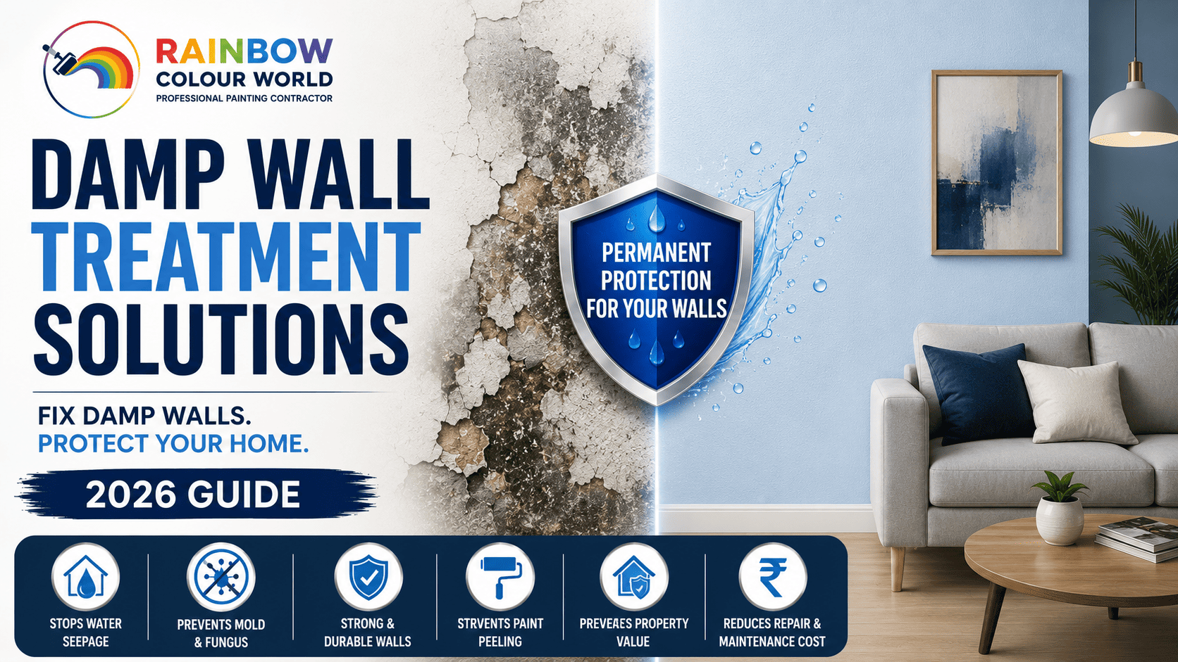 Damp Wall Treatment Solutions: How to Fix Damp Walls Permanently